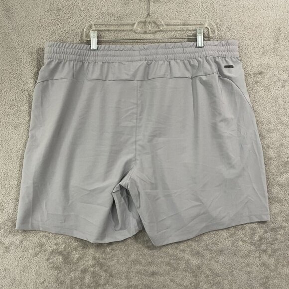 NEW Spyder Active Mens XXL Light Gray Athletic Shorts With 4-Way Stretch - Picture 3 of 10